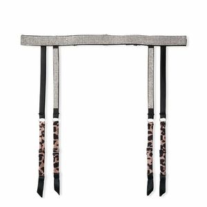 XS/S NWT Victoria's Secret Very Sexy Shine Strap Garter Belt Nougat Leopard